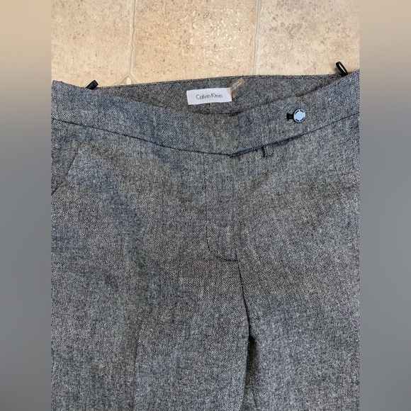 CALVIN KLEIN Womens Gray Wool Blend Lined Classic Fit Pants Sz 6 - Picture 4 of 10